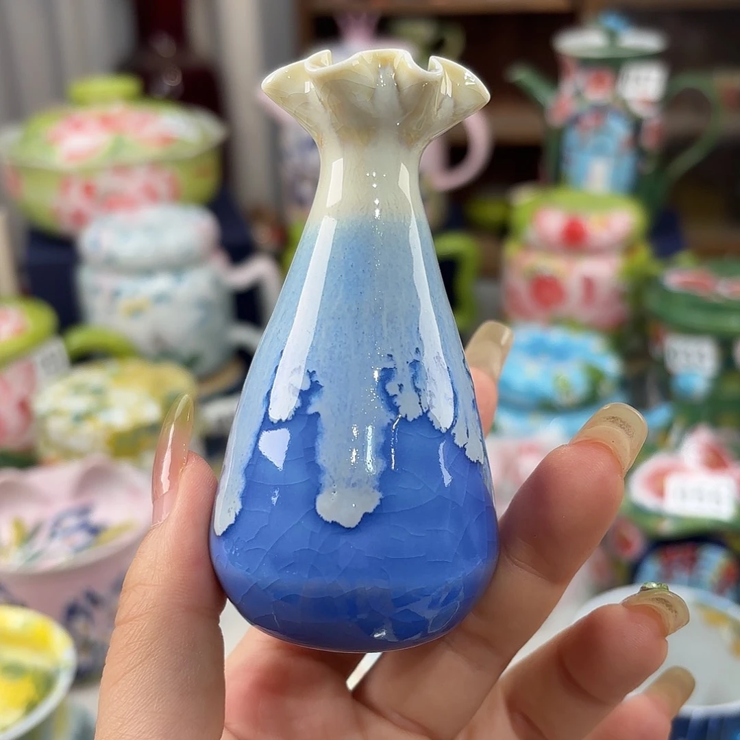 景德镇手绘高温釉下彩陶瓷茶具