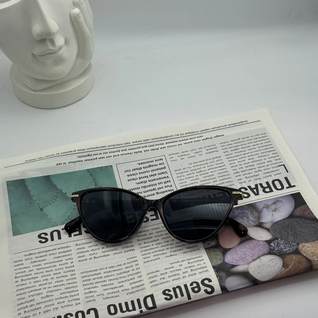 【3037】玳瑁猫眼墨镜复古男女同款显脸太阳镜遮阳