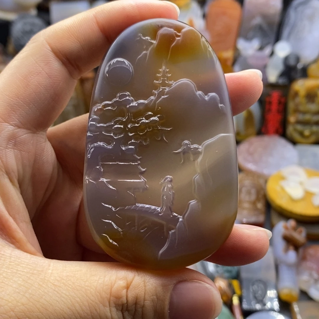 玛瑙/玉髓颈饰未镶嵌淡****亚