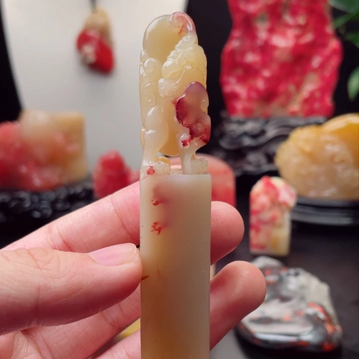 巴林鸡血石白玉地