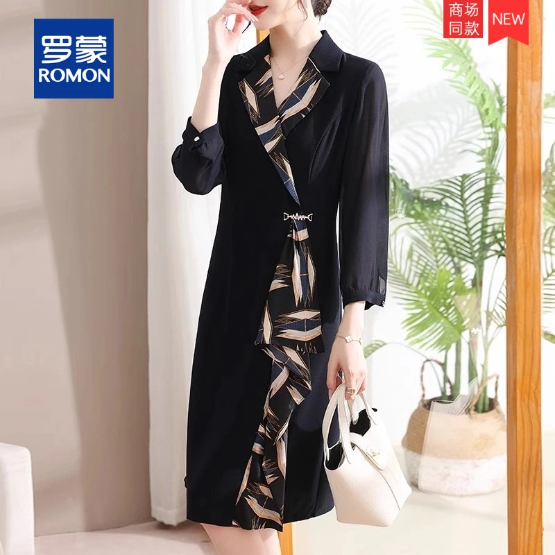 妈妈夏装连衣裙时尚高端气质2025新款中年人夏季裙子时尚减龄名媛