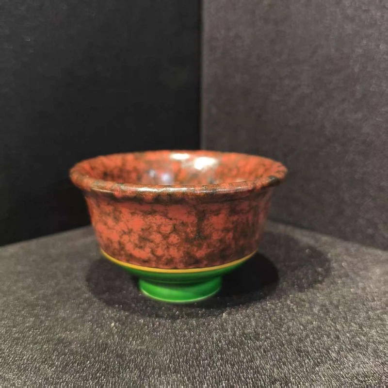 赤灵斑压手杯-瓷唐里-帝王翡翠绿-CTL098