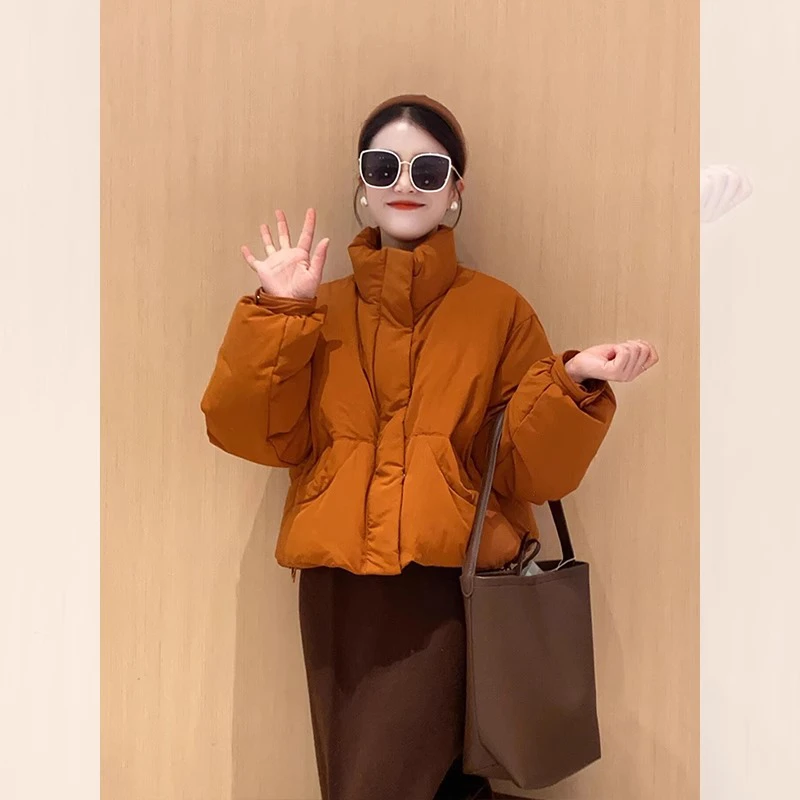 冬季2024新款小个子小众棉服短款加厚面包服外套女高级感时尚棉袄
