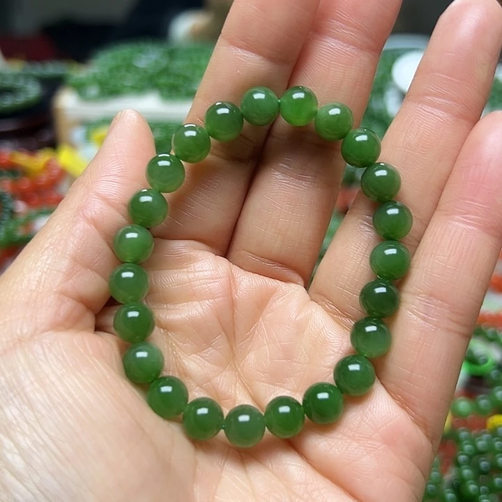 和田玉（碧玉）未镶嵌手链