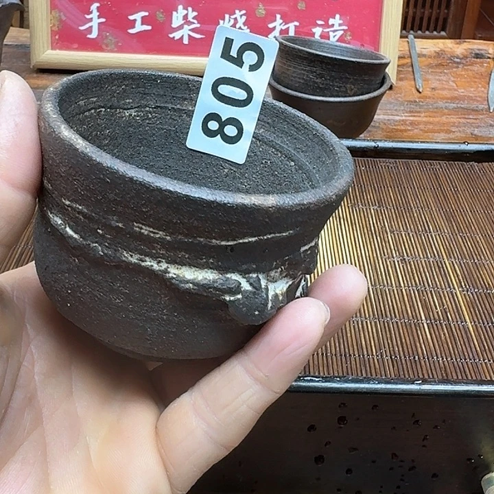 纯手工制作粗陶茶具