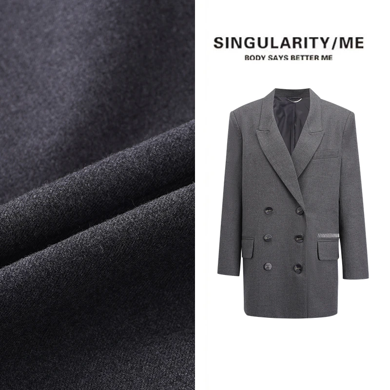Singularity Me 2A 1212【穿型都市】极简静奢风廓形爆款女西装外套