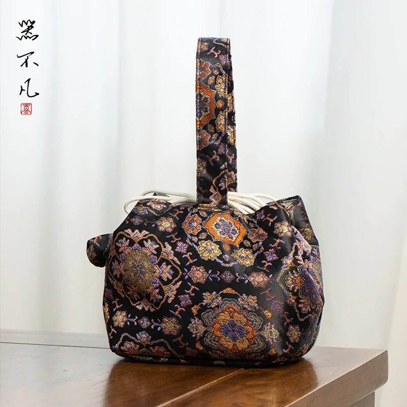 户外手提便携茶具收纳包一壶两杯旅行茶具茶壶盖碗快客杯收纳袋子