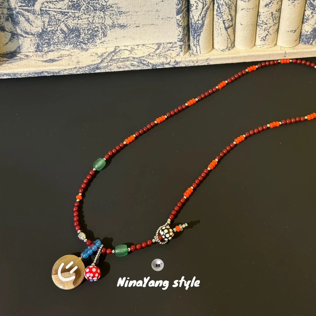 雲涌之丽 钛钢仿水晶项链 【谈笑风生】DMN0882颈链饰品小众链条