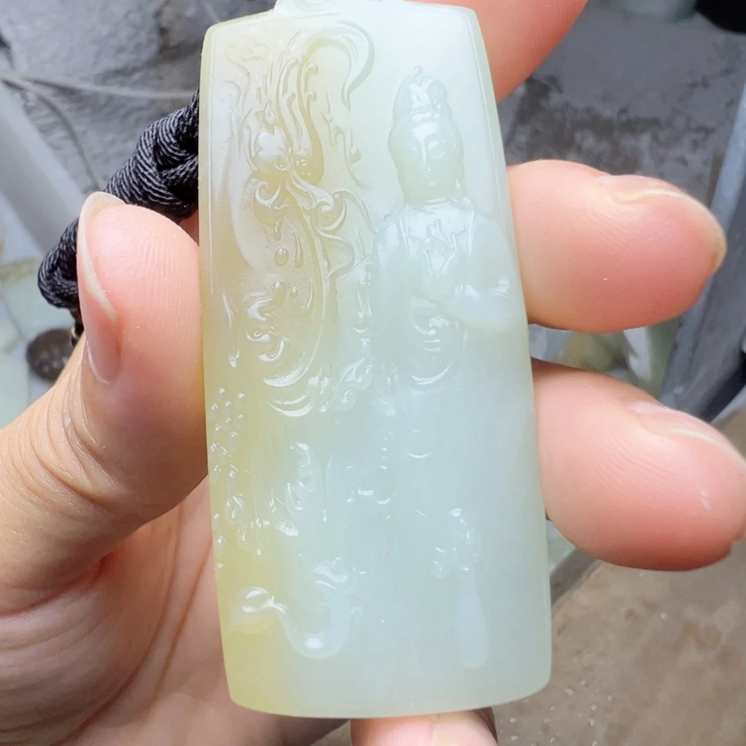 半***醒挂件未镶嵌定制和田玉