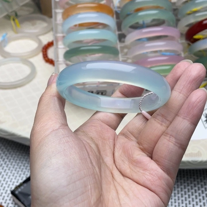 玛瑙/玉髓合金手镯55圈口
