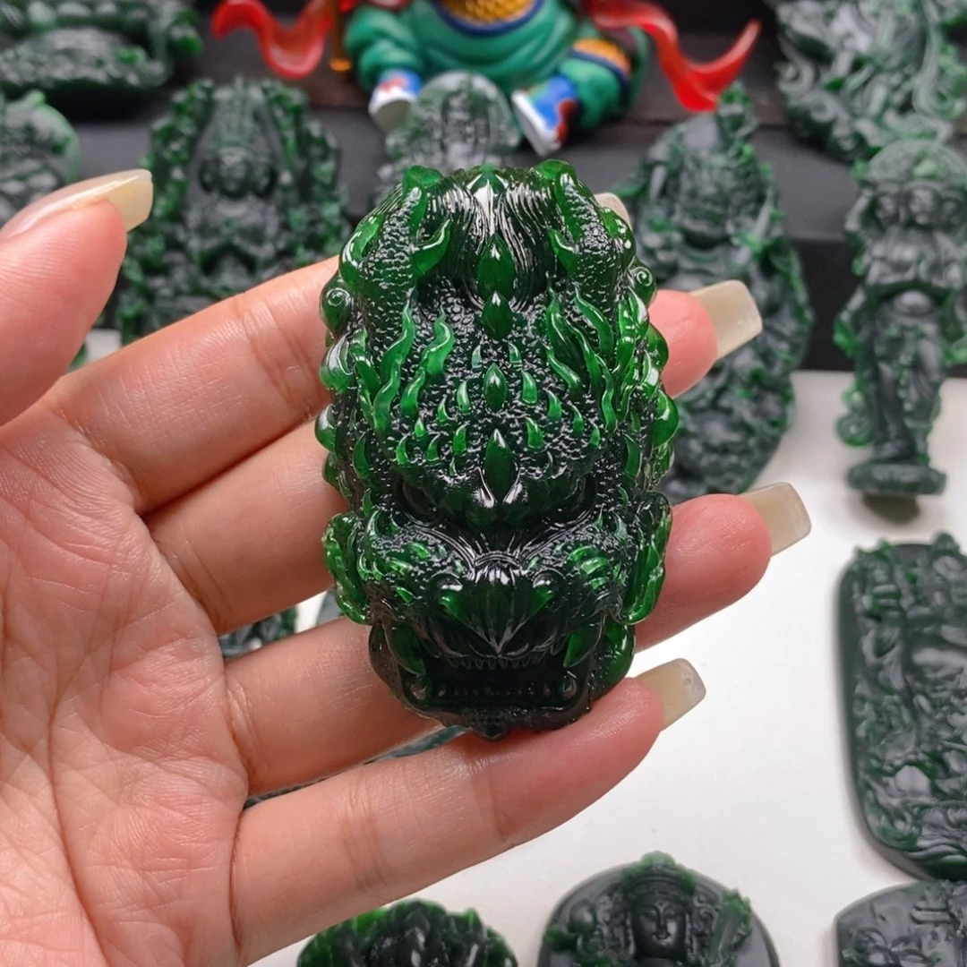 羊***儿未镶嵌定制翡翠龙头