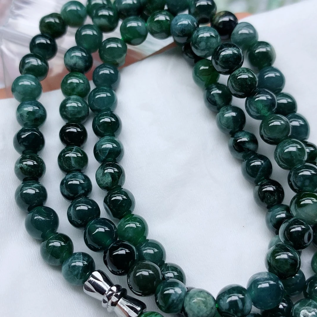 翡翠未镶嵌颈饰手串