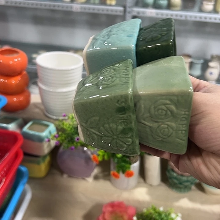 微瑕陶瓷花盆满9.9发