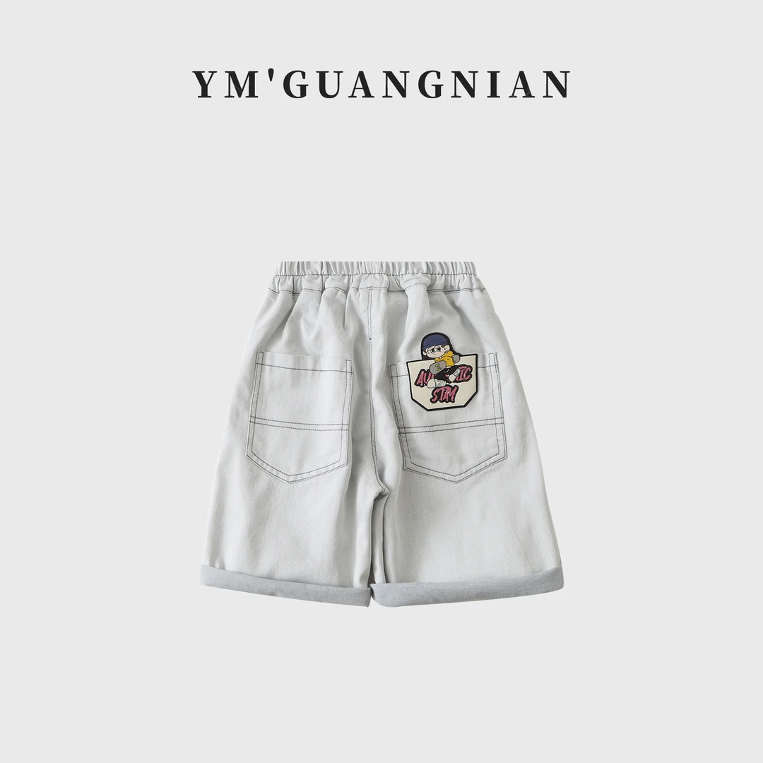 【幼棉光年】夏季男童儿童休闲时尚百搭水洗柔软牛仔裤6211215