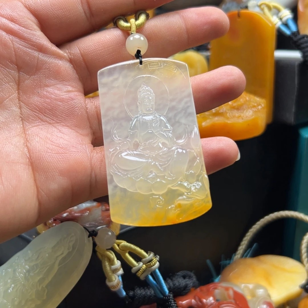 石英质玉（黄龙玉）未镶嵌黄龙玉