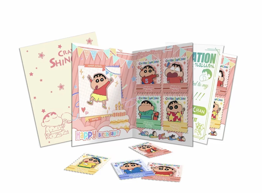 喵谷 蜡笔小新 邮票集 盲盒（代拆）