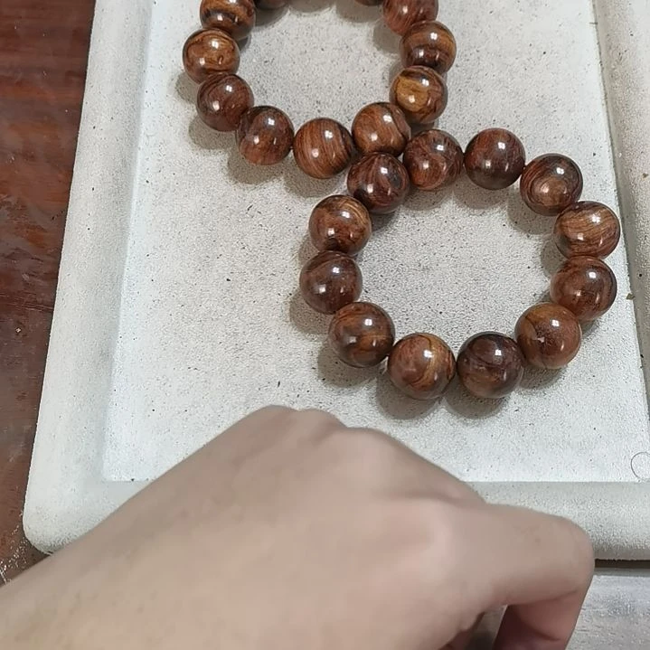 黄花梨/降香黄檀手串/手链20mm破纹珠