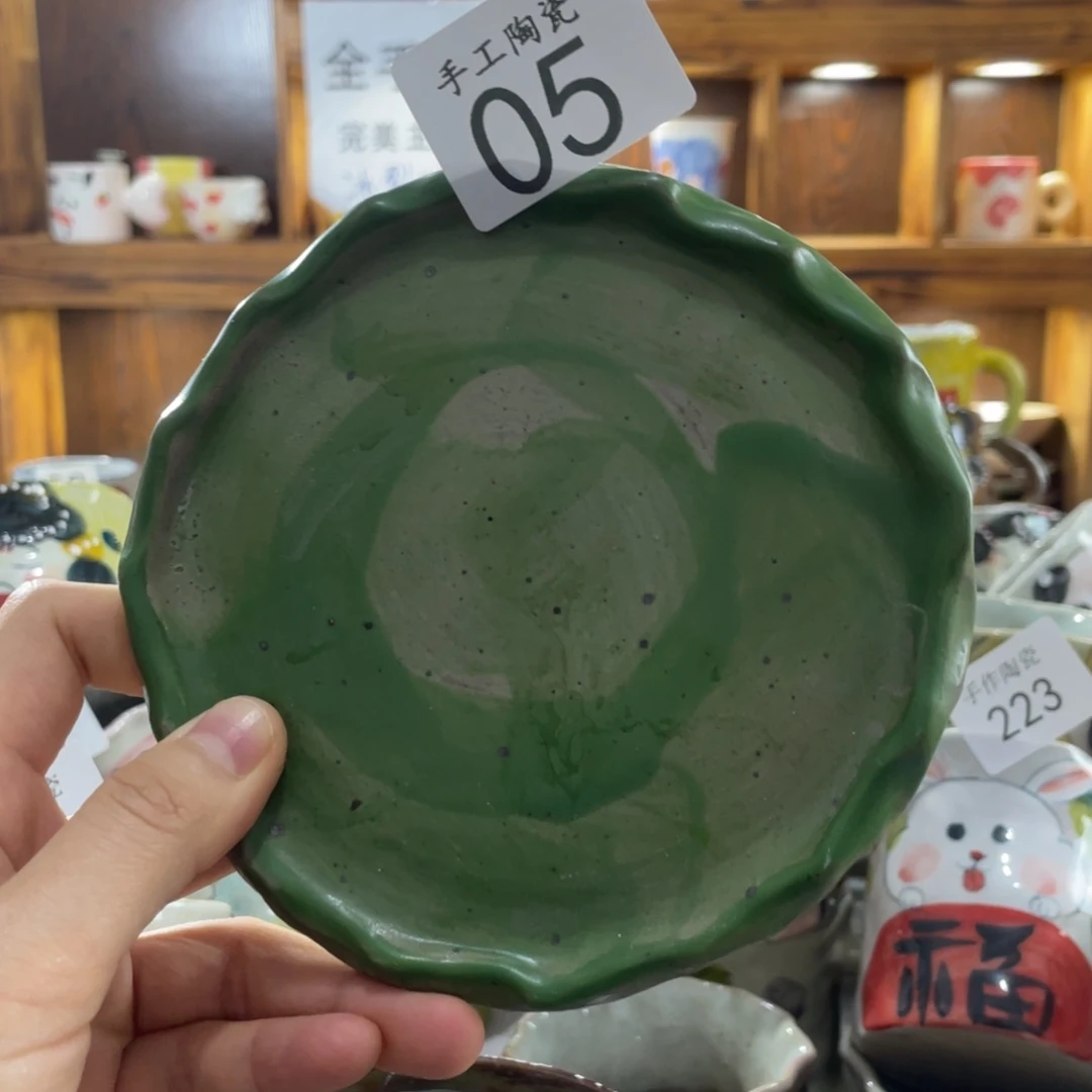 景德镇手工陶瓷碟子05