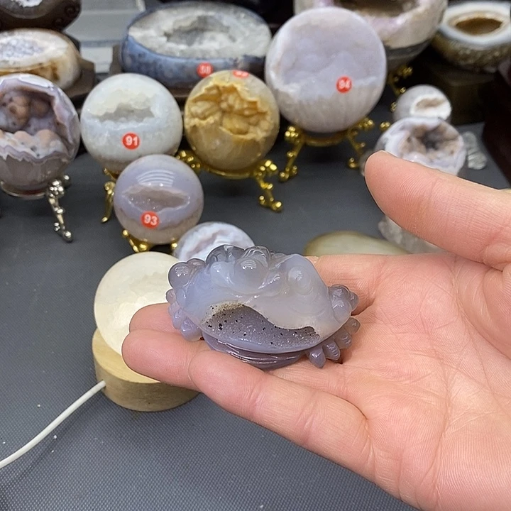 未镶嵌摆件紫晶金蟾
