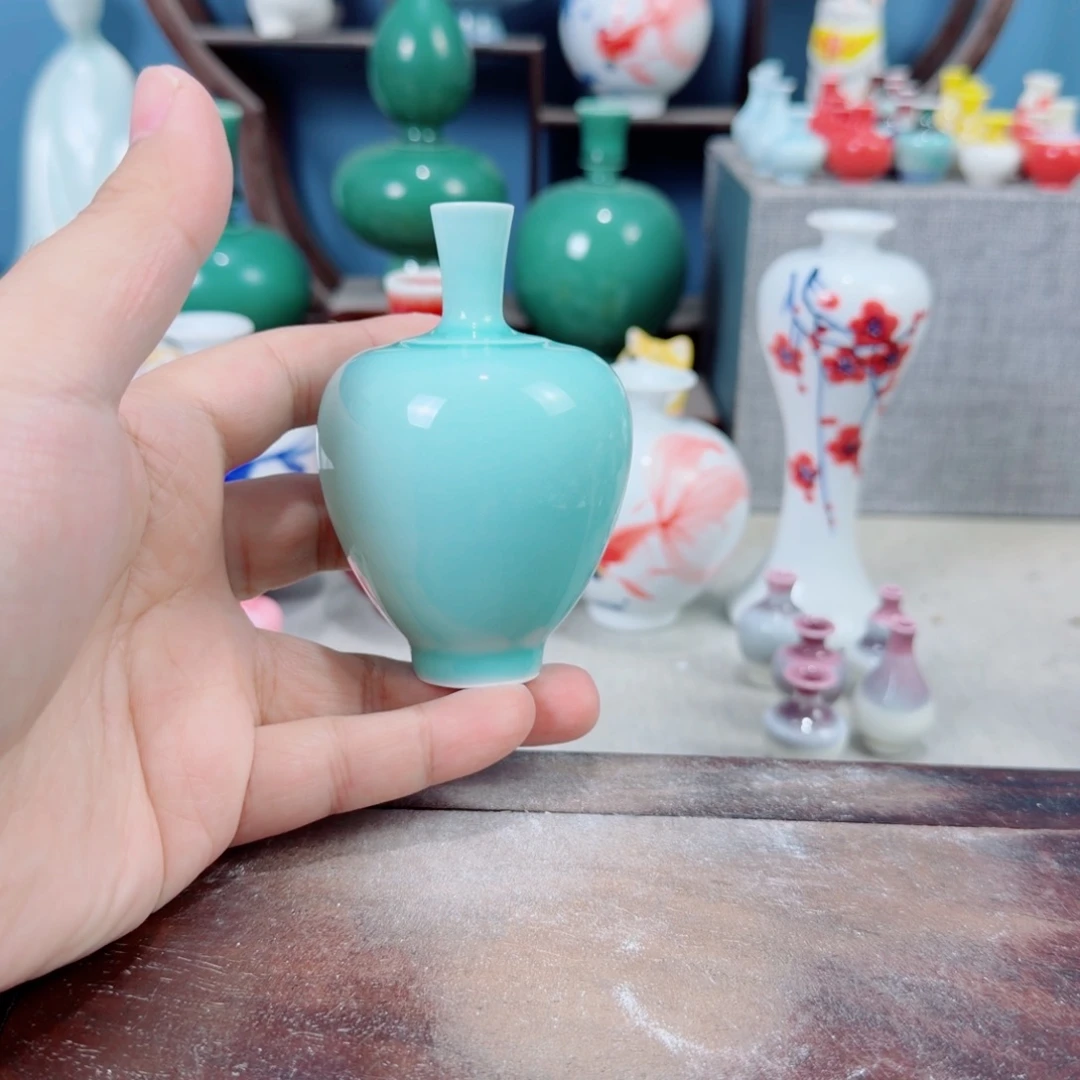 陶瓷手工小花器摆件