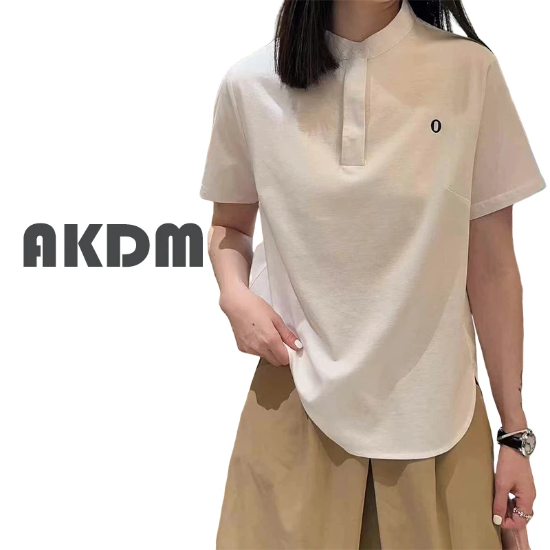 丝滑棉AKDM高定女短袖T恤小O上衣878021