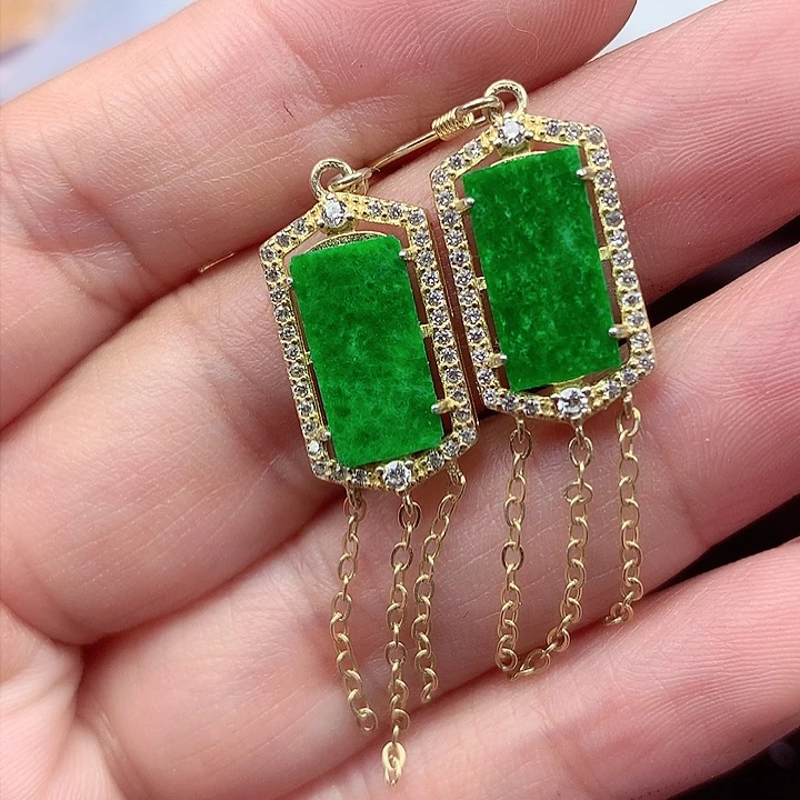 翡翠颈饰银S925镶嵌翡翠