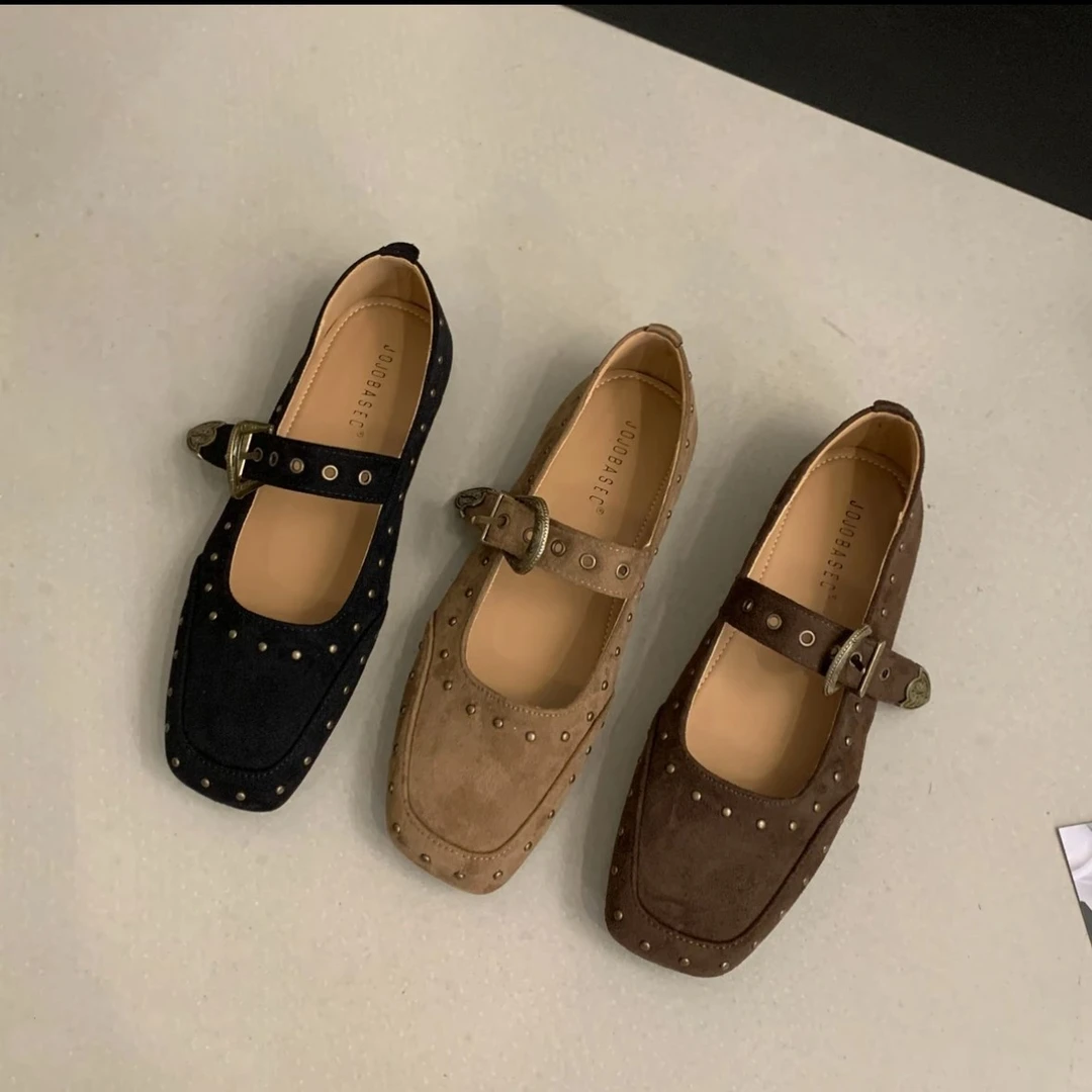 复古丁字扣单鞋女款秋季韩版小皮鞋2025新款法式软底玛丽珍豆豆鞋