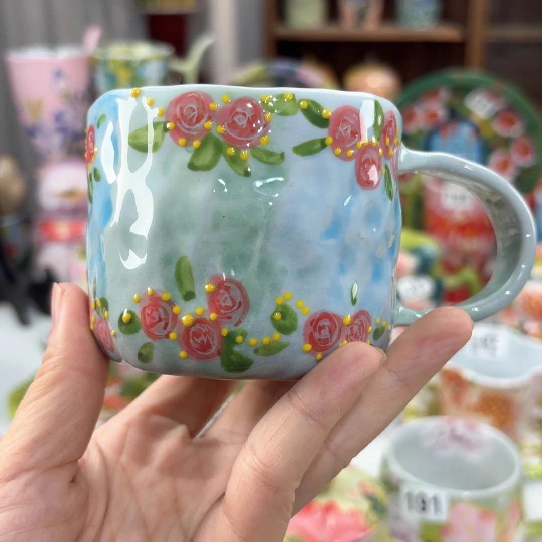 景德镇手绘高温釉下彩陶瓷茶具