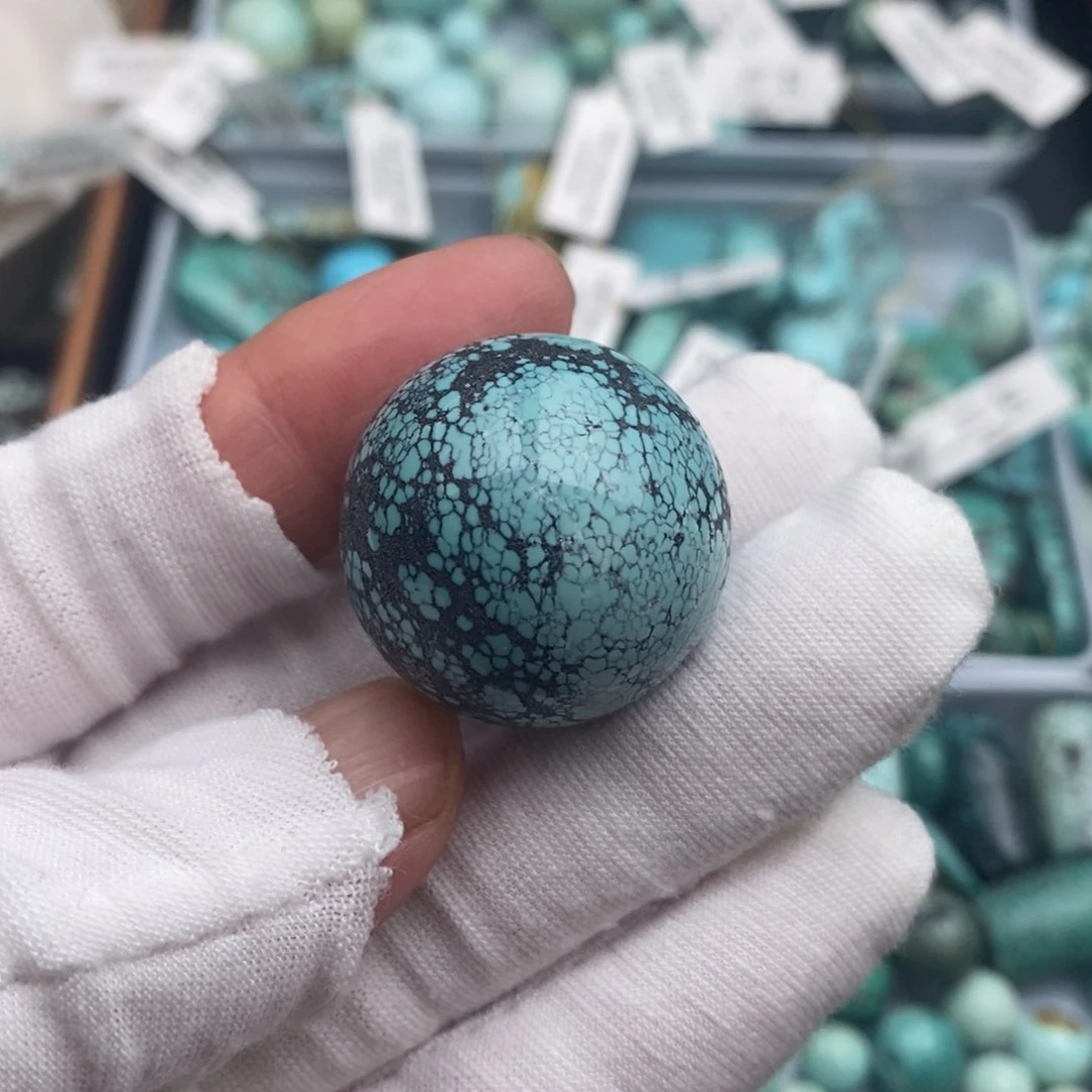 未镶嵌绿松石卡26圆珠