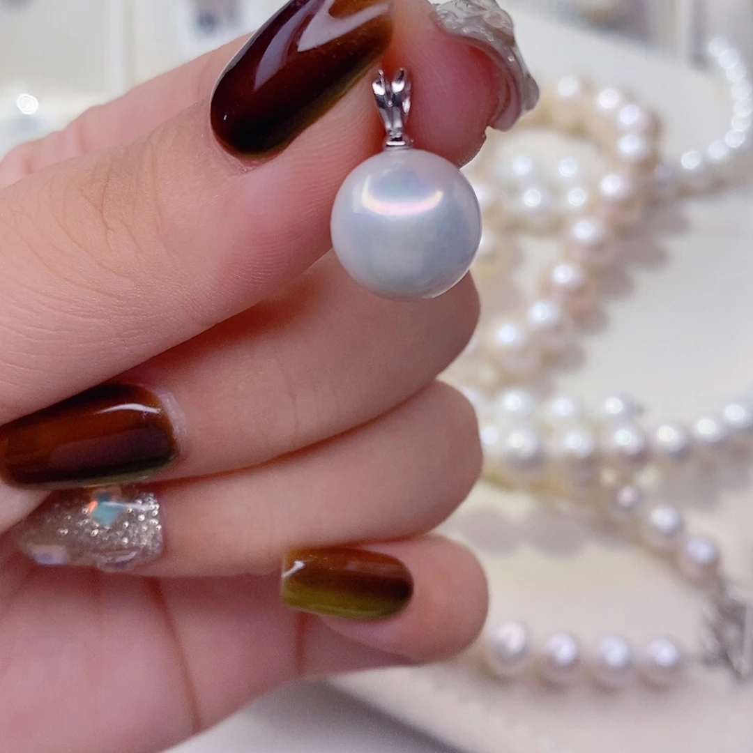 吊坠(赠链)银S925镶嵌淡水珍珠