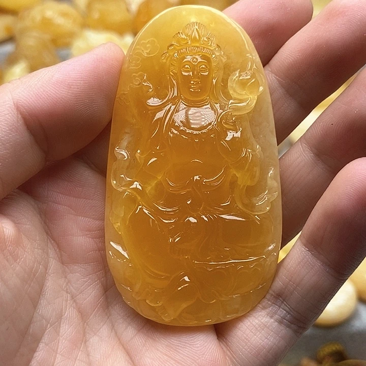 未镶嵌颈饰琥珀琥珀蜜蜡吊坠