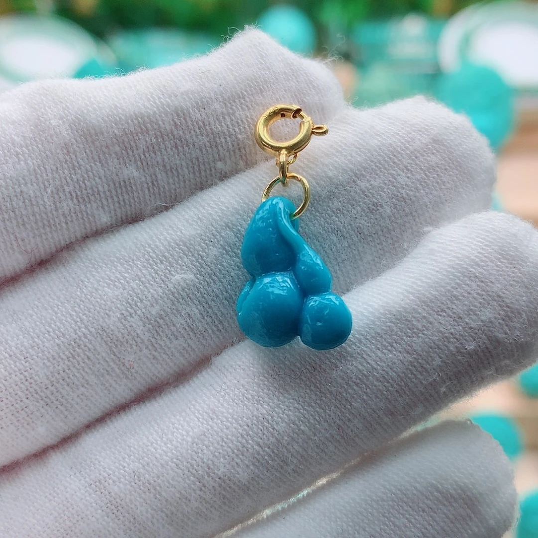 绿松石银S925镶嵌配饰