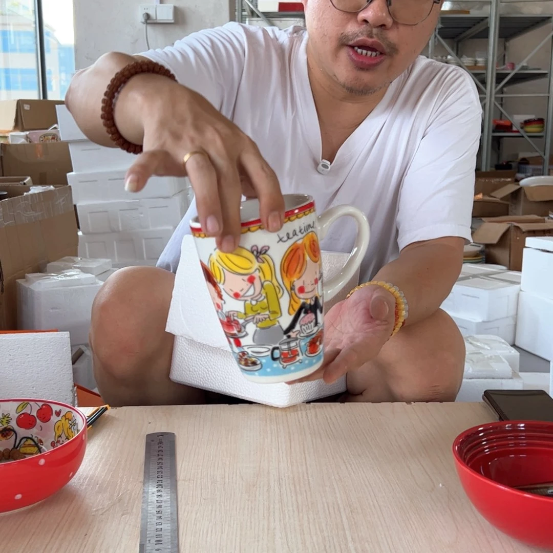 老姊妹家瓷器好漂亮情侣bei550红色