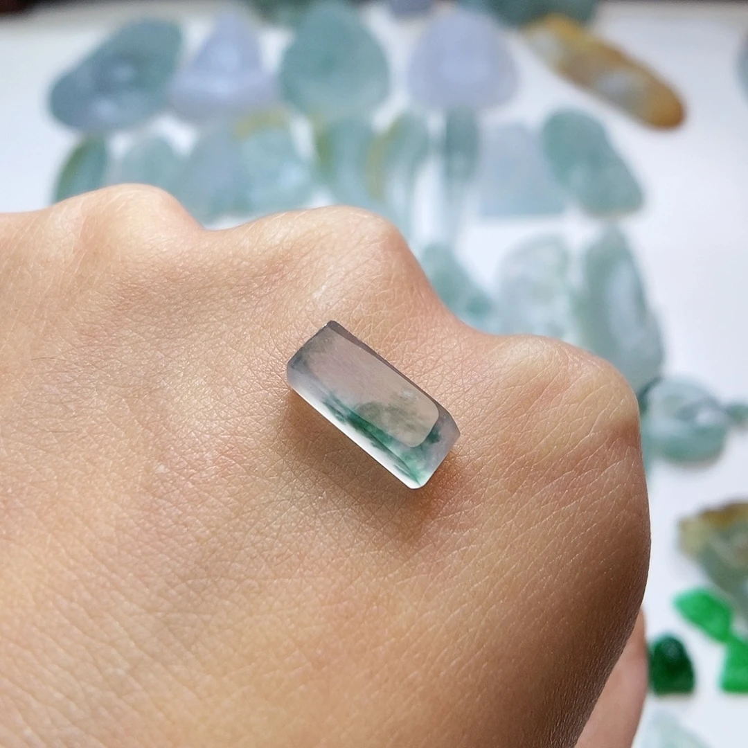 定制翡翠未镶嵌马鞍戒面