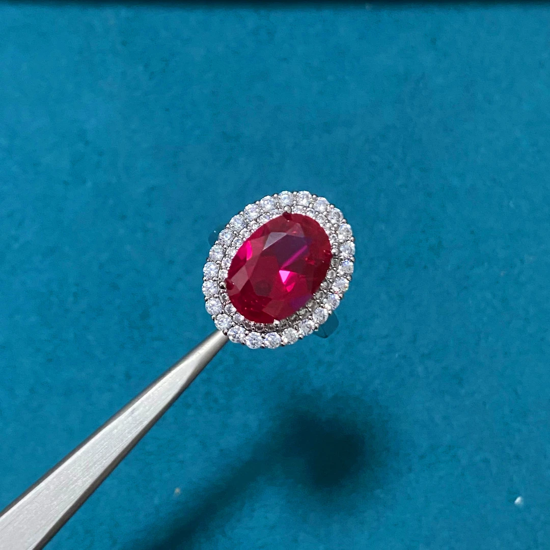 红宝石（处理）高贵豪华红色戒指839