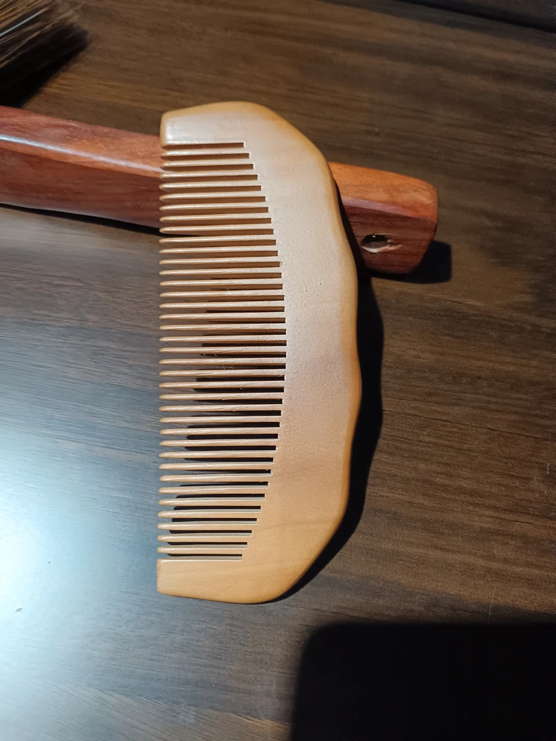 大号梳子胡桃木天然原木复古家用手工木质梳子家用梳子木头木梳子