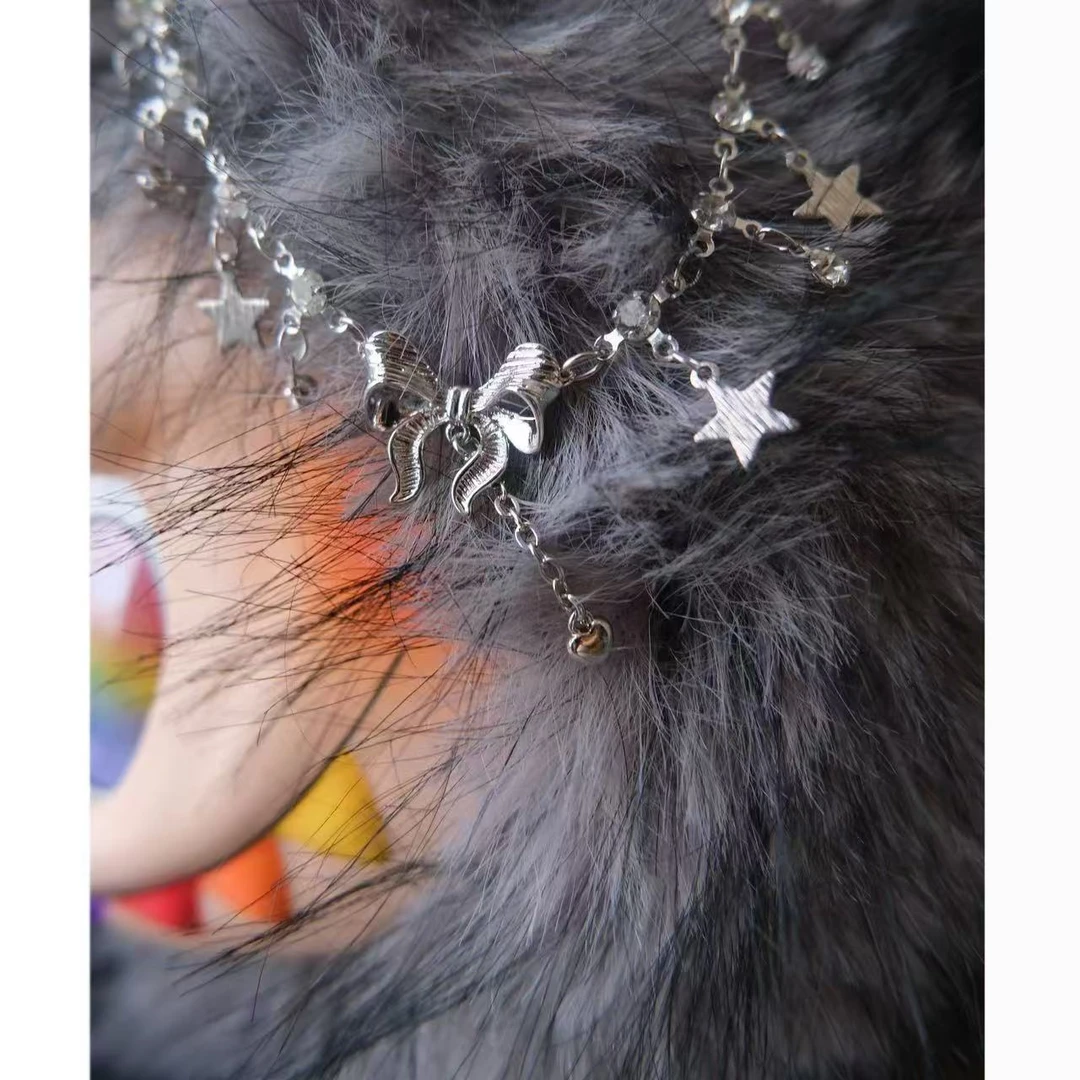 钛钢锆石脚链 小众设计百搭ins脚链48539