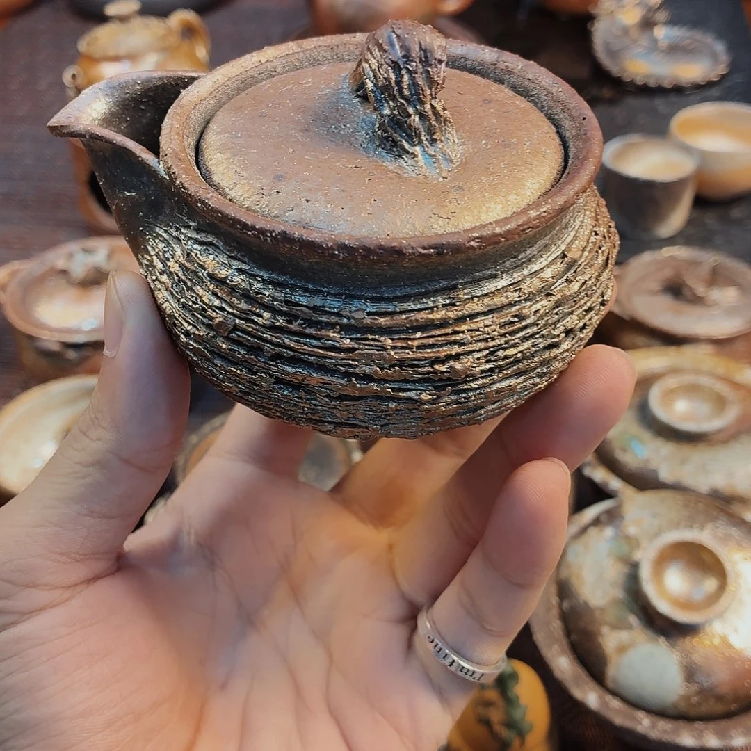 柴烧老岩泥高端茶器
