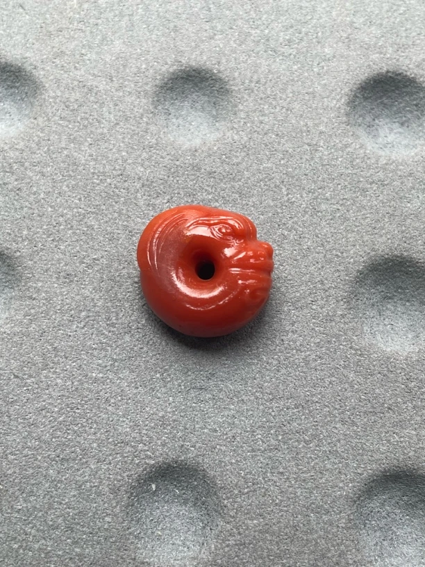 P38南红满肉龙扣16*7mm多样性发一个