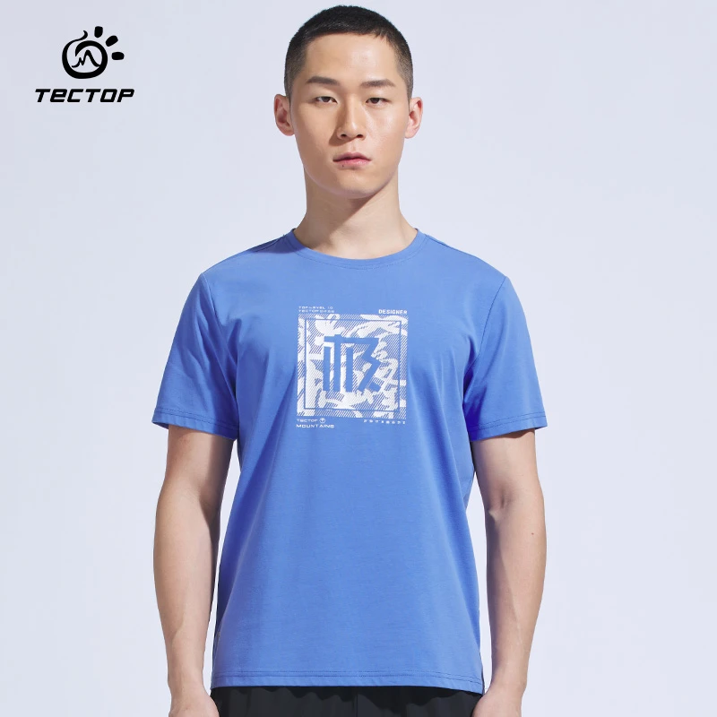 TECTOP/探拓男士运动户外夏季透气宽松跑步短袖T恤AJB610271