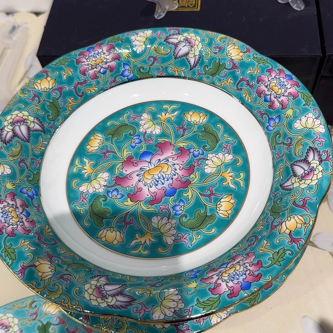 骨瓷珐琅彩工艺制作