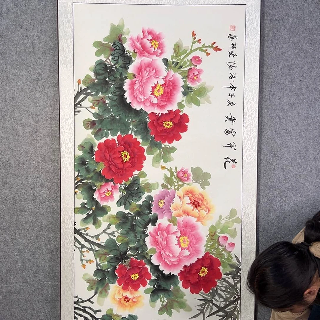 国画814 花鸟在此鸣叫时还要一