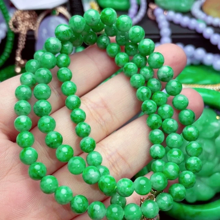 翡翠未镶嵌毛衣链