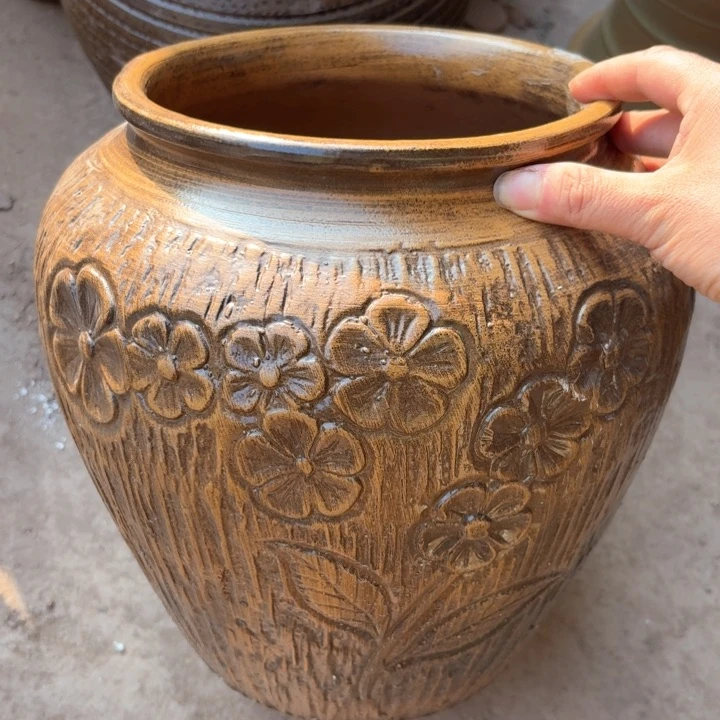 紫砂花盆口径19/27有孔