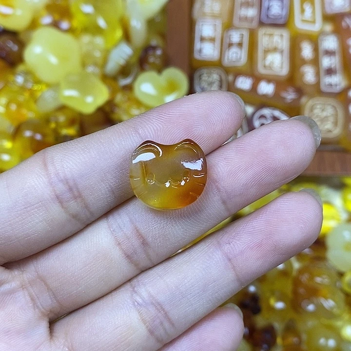 吊坠橄榄核小猫头20