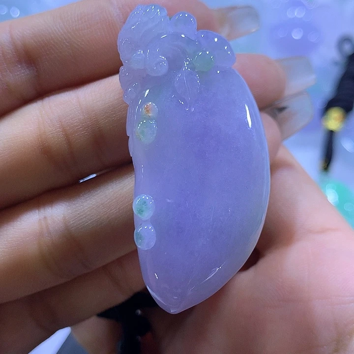 颈饰未镶嵌翡翠天然翡翠A货吊坠