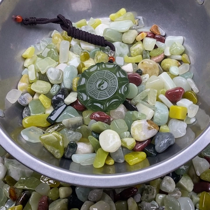 蛇纹石玉未镶嵌鱼缸石