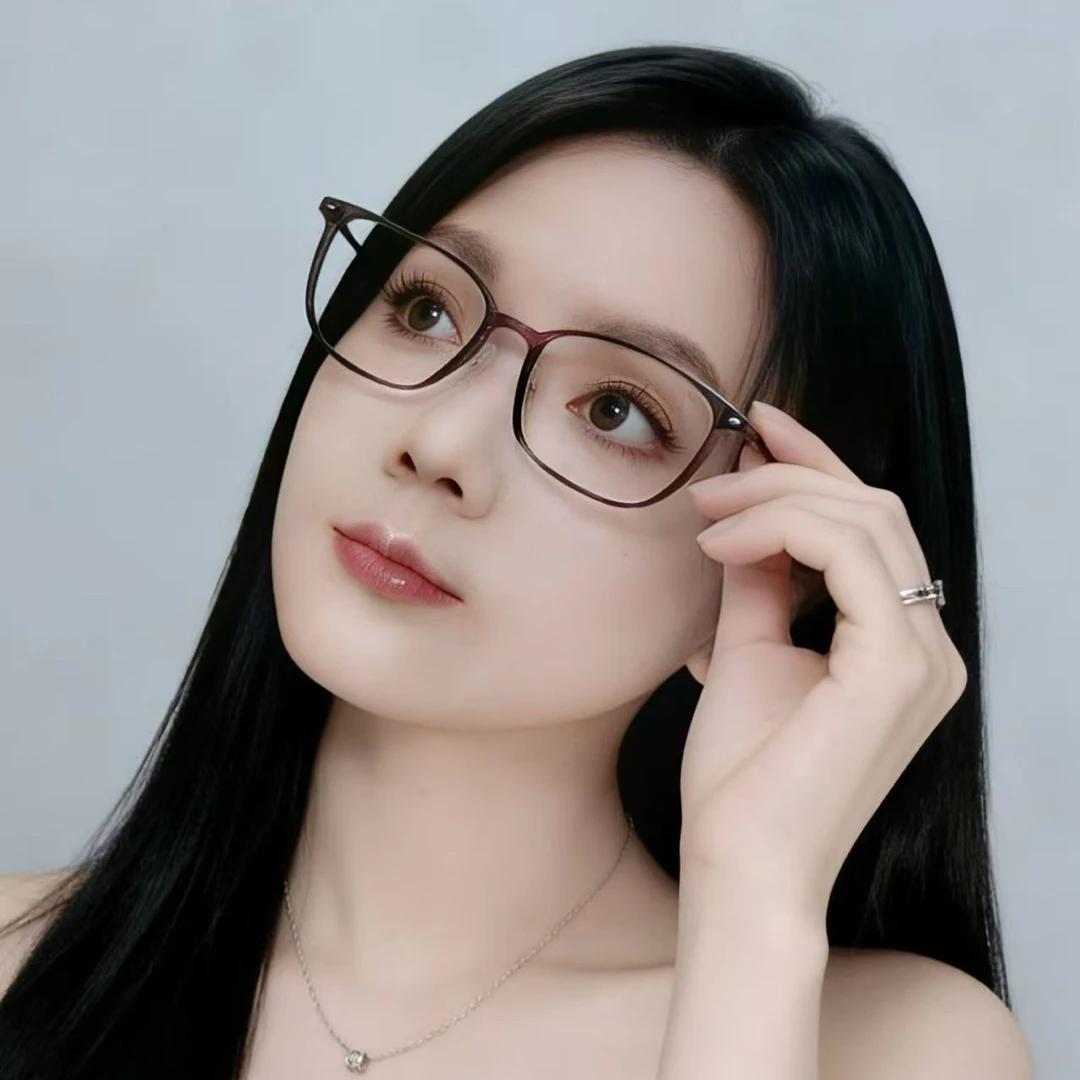 珍视龙【TR23097】新款男女框大脸加宽超轻框架可配近视散光