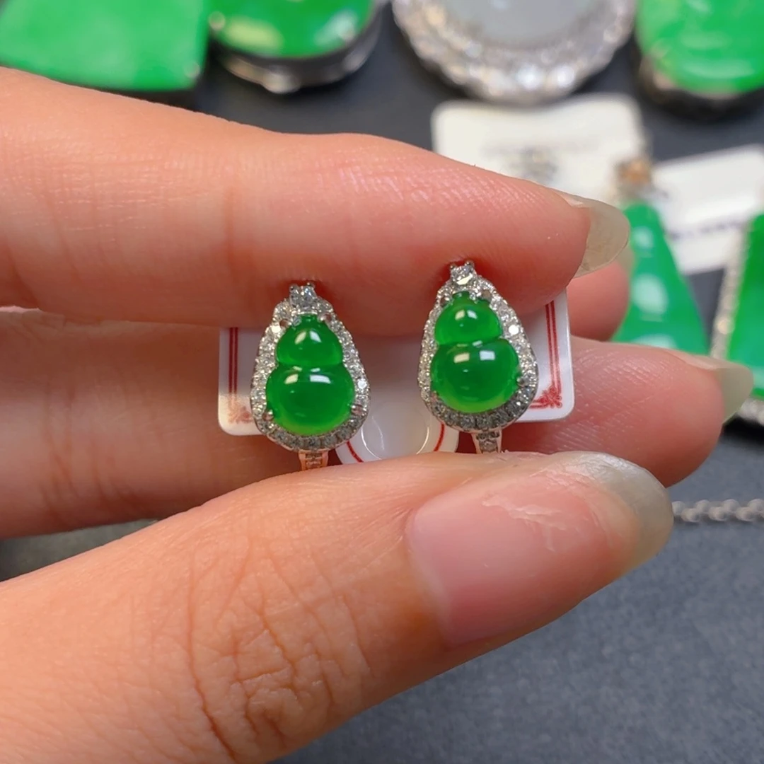 翡翠银S925镶嵌颈饰