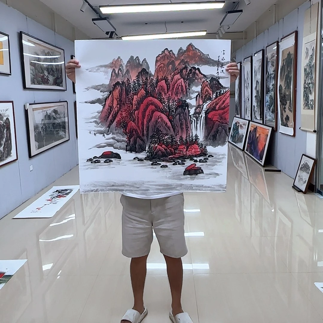 国画国画作品多次